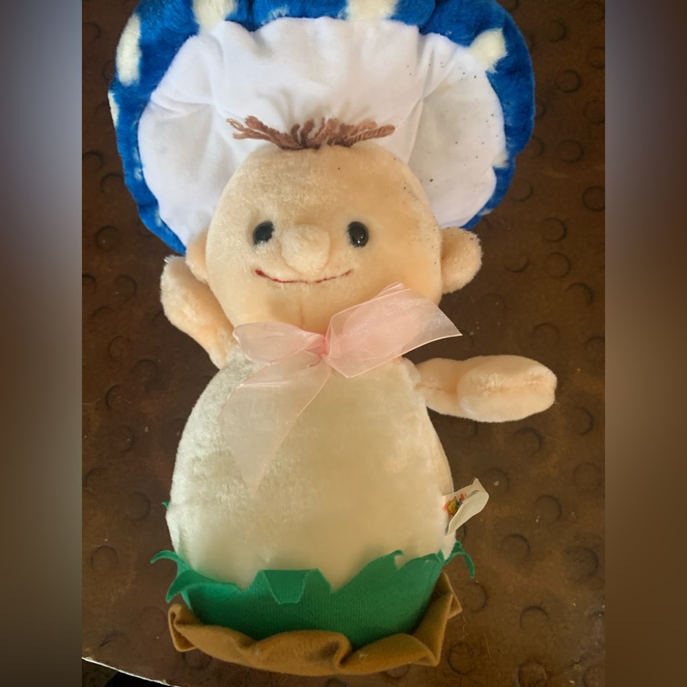 Vintage RARE Tony Toy Plush Mushroom 12"